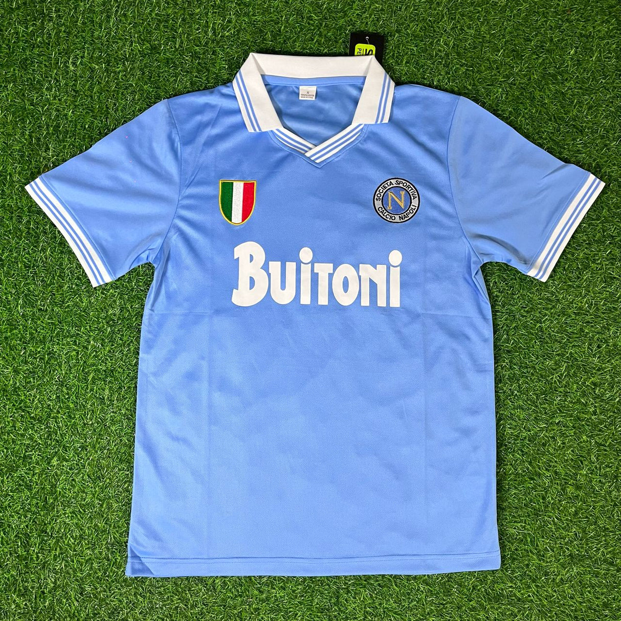 Diego Armando Maradona 10 - Napoli 1986 1987 Retro Football Jersey Trikot Maillot Maglia