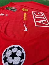 Ronaldo 2008 Jersey Manchester United UCL Retro Long Sleeve