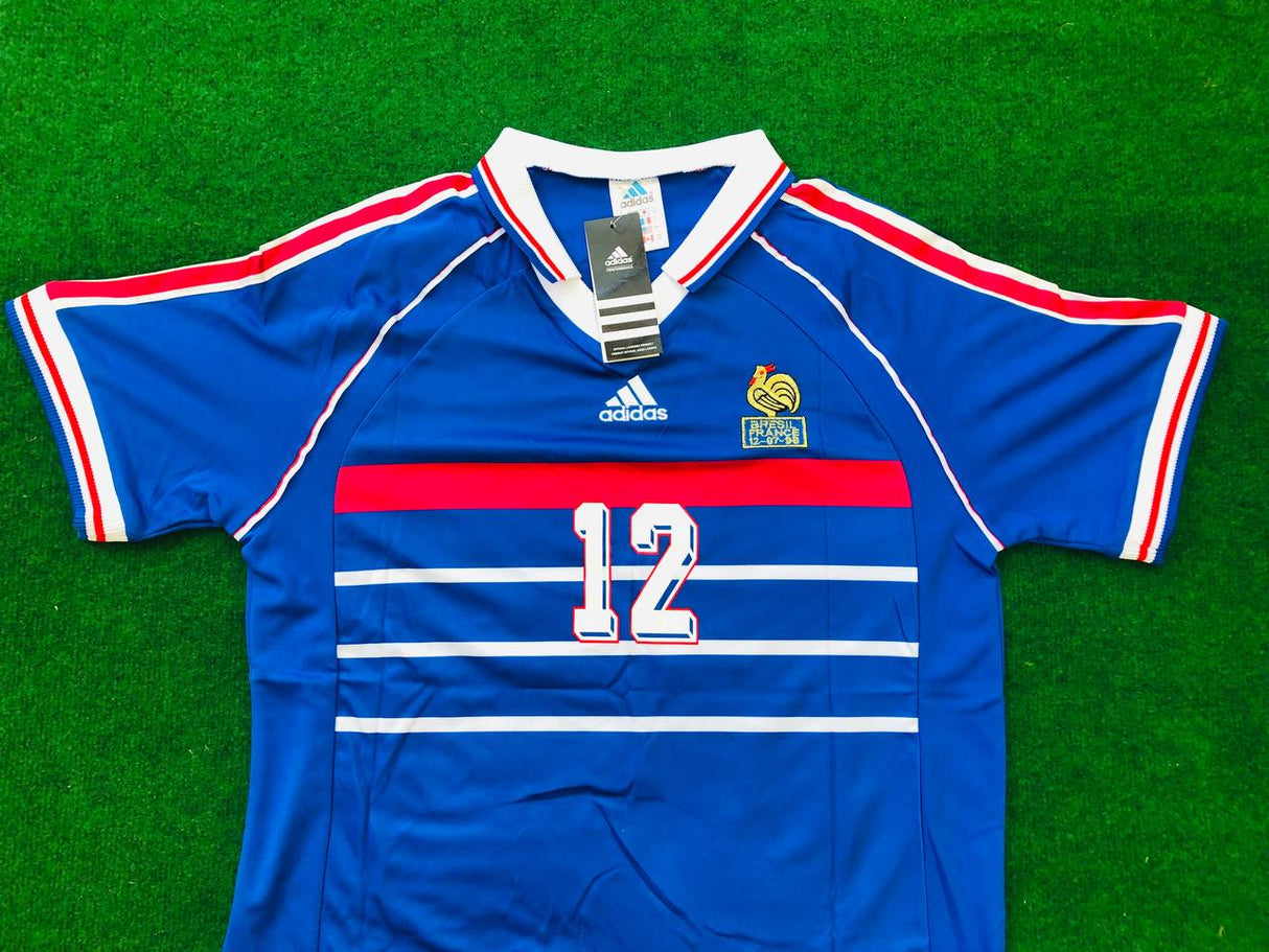 Thierry Henry France 1998 World Cup Retro Football Jersey