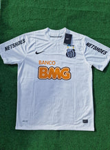 Neymar Jr Santos FC White Retro Football Jersey Trikot