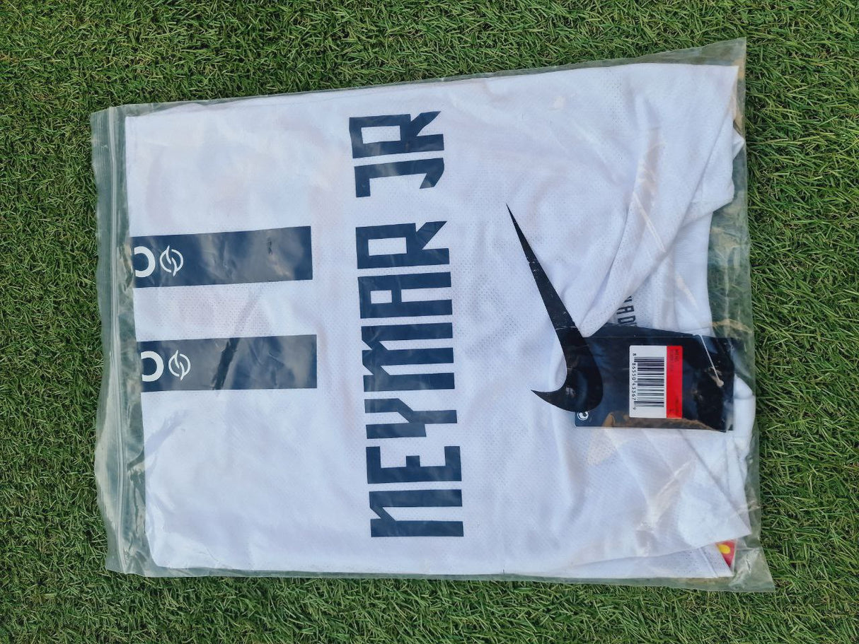 Neymar Jr Santos FC White Retro Football Jersey Trikot