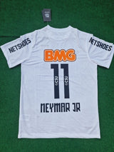 Neymar Jr Santos FC White Retro Football Jersey Trikot