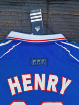 Thierry Henry France 1998 World Cup Retro Football Jersey