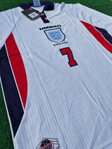 David Beckham England 1998 World Cup Long Sleeves Retro Jersey