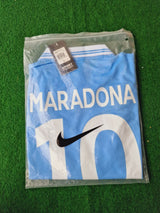 Diego Armando Maradona 10 - Napoli 1986 1987 Retro Football Jersey Trikot Maillot Maglia