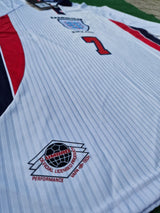 David Beckham England 1998 World Cup Long Sleeves Retro Jersey