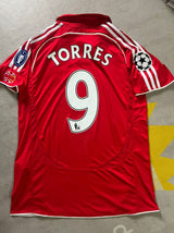 Fernando Torres Jersey Retro Football  Liverpool 2007/08 UCL
