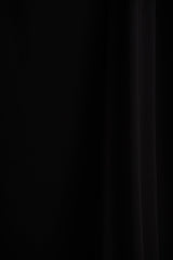 Bonnie | Black Asymmetric-Neck Maxi Dress With Ruched-Detailing