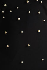 Dani | Black Embellished Halter-Neck Maxi Dress
