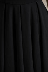 Scarlett | Black Asymmetric-Neck Maxi Dress